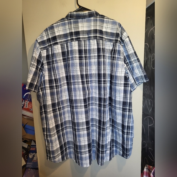 George Navy and White Checkered Shirt, Size 3XL - Picture 2 of 4